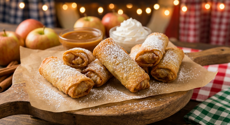 Apple Pie Spring Rolls